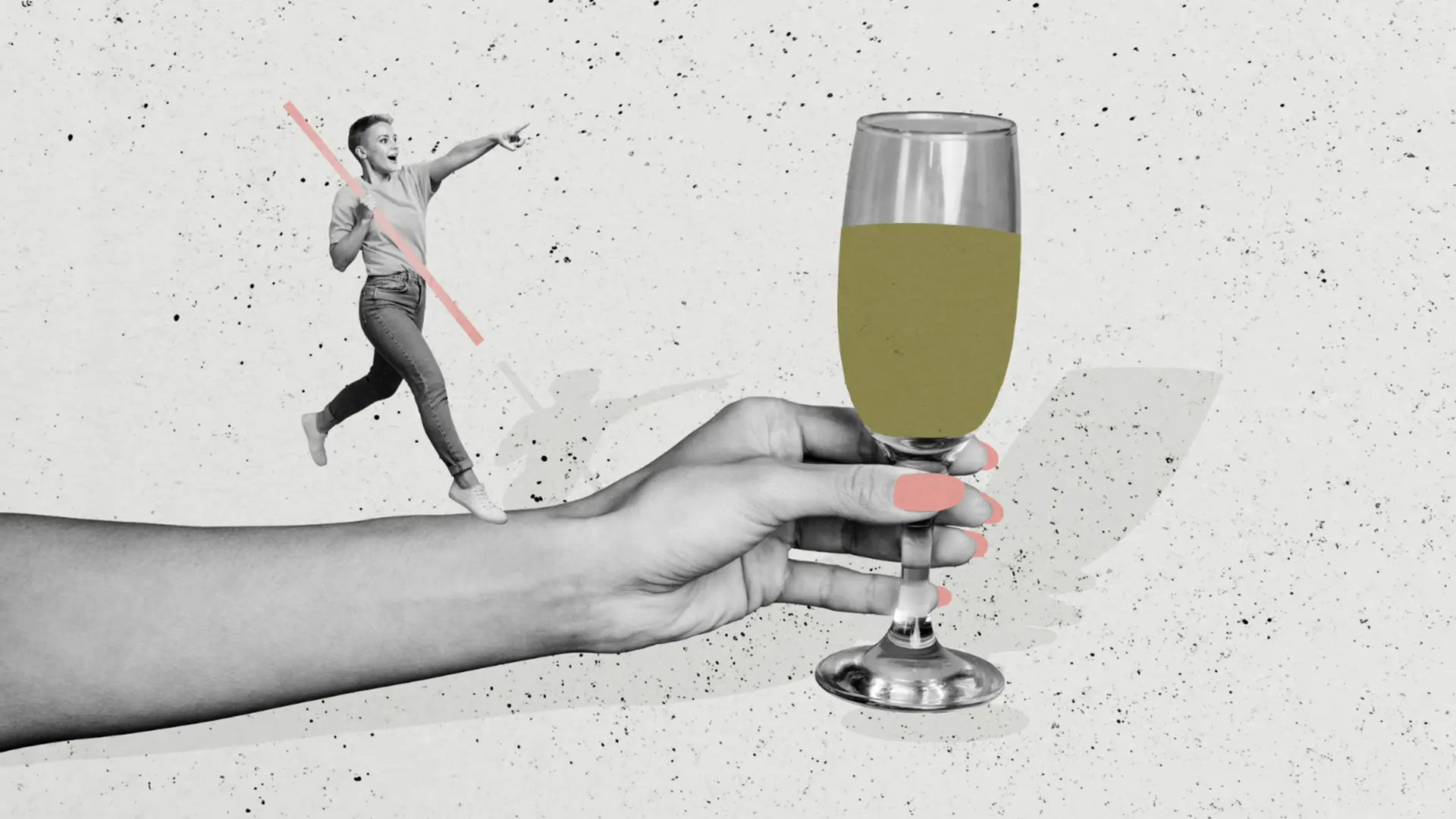 Ilustración de una empresaria celebrando un aniversario de empresa